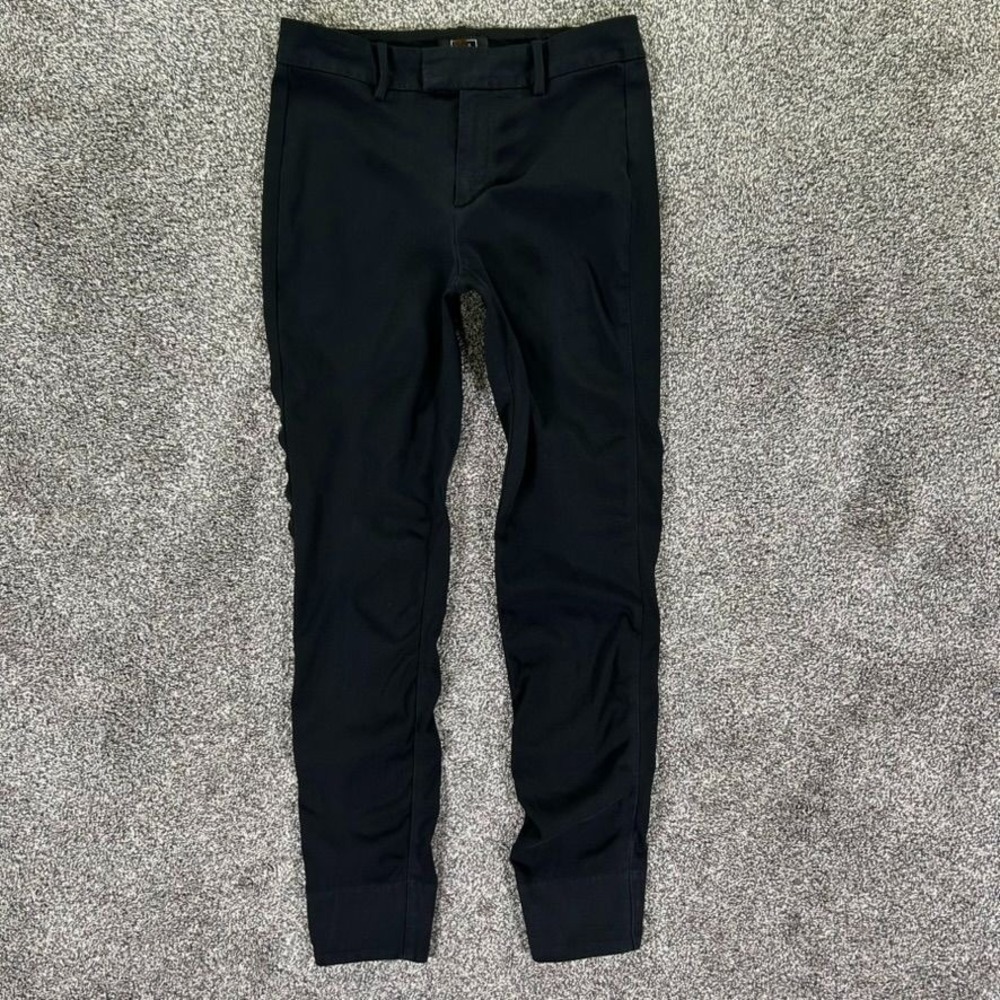 AYR The Skinny Day Pant Womens 6 Black Slim Fit Stretch Casual Workwear Office‎